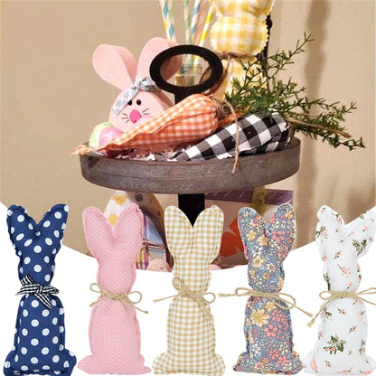Coelho Pano Decoração Conjunto de 1 peças de Decoração de Páscoa Tecido Coelhinhos