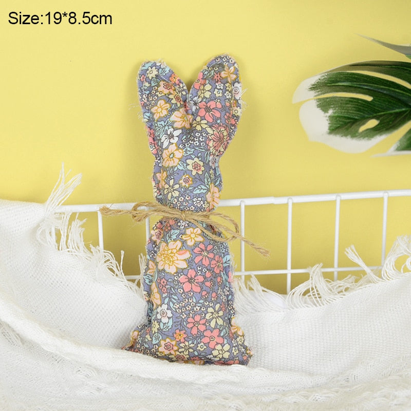 Coelho Pano Decoração Conjunto de 1 peças de Decoração de Páscoa Tecido Coelhinhos