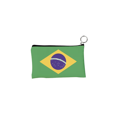 Moda bandeira padrão moeda bolsas pequeno fresco lona moeda carteira