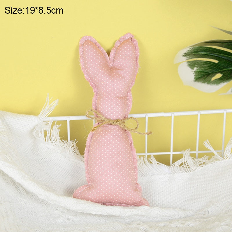Coelho Pano Decoração Conjunto de 1 peças de Decoração de Páscoa Tecido Coelhinhos
