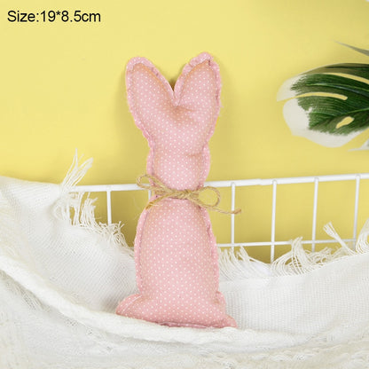 Coelho Pano Decoração Conjunto de 1 peças de Decoração de Páscoa Tecido Coelhinhos