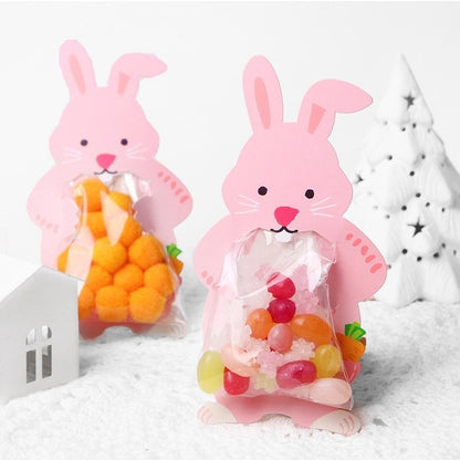 Conjunto de caixas de doces de coelho dos desenhos animados