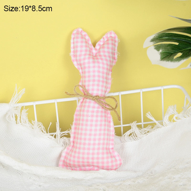 Coelho Pano Decoração Conjunto de 1 peças de Decoração de Páscoa Tecido Coelhinhos
