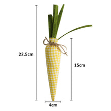 Carregar imagem no visualizador da galeria, Cenouras de Páscoa Enfeites de Tecido Artificial Cenoura para Decorações de Festas de Páscoa
