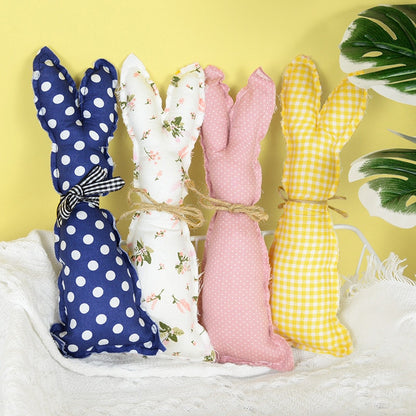 Coelho Pano Decoração Conjunto de 1 peças de Decoração de Páscoa Tecido Coelhinhos