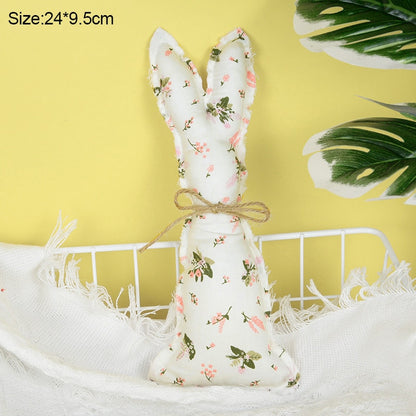 Coelho Pano Decoração Conjunto de 1 peças de Decoração de Páscoa Tecido Coelhinhos