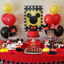 Carregar imagem no visualizador da galeria, Conjunto de decoração de papel, desenho do mickey mouse da disney, mel, ideal para festa
