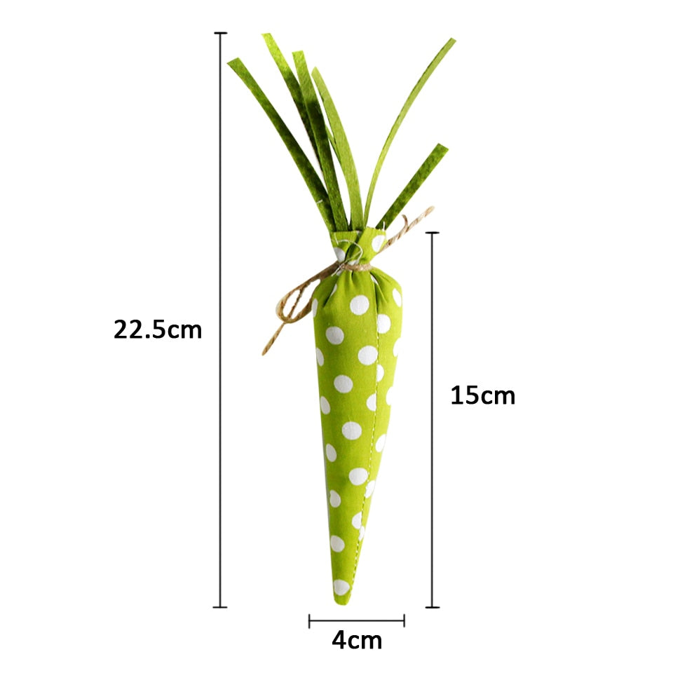 Cenouras de Páscoa Enfeites de Tecido Artificial Cenoura para Decorações de Festas de Páscoa